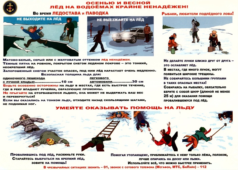 Осторожно тонкий лед.